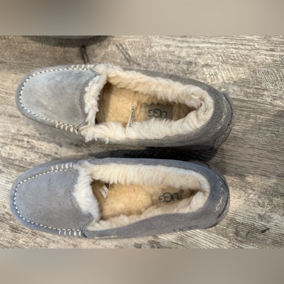 UGG Ainsley Slipper Gray Women's Slippers Suede & Shearling - Picture 11 of 15